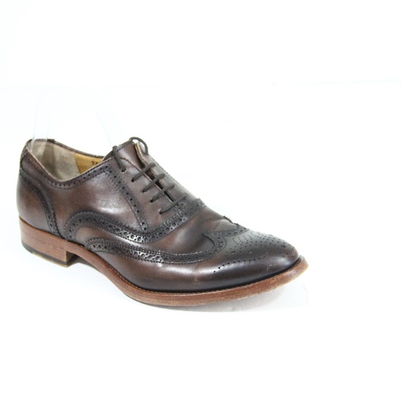 Antonio Maurizi Wingtip Oxford Work Men Dress Shoe Brogue Leather Eu 41 Italy main image 10
